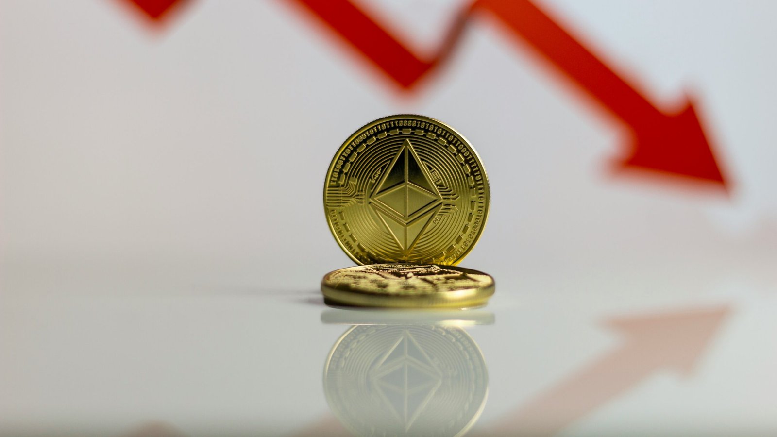 a gold coin sitting on top of a table